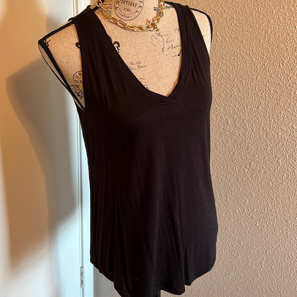 Maurice’s Black V-Neck Sleeveless Tank